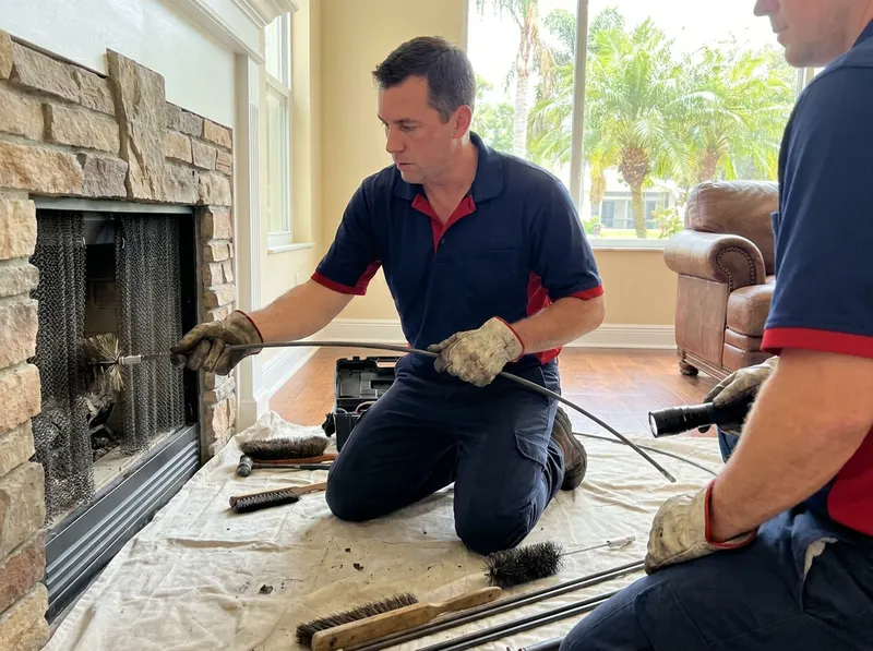 Wood-Burning Fireplace Sweep in Orlando, FL